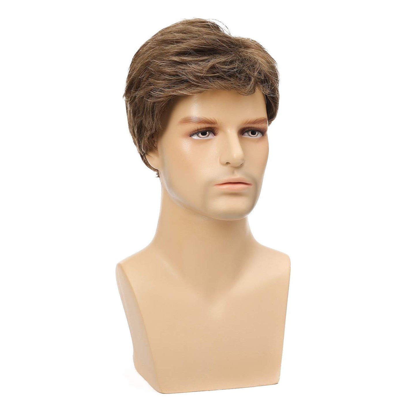 Mens Short Wig Synthetic Replacement Costume Natural Hair Wigs