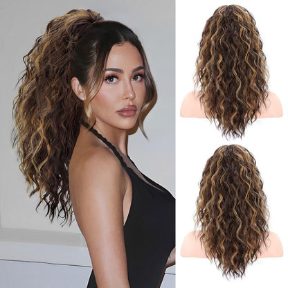 30" Long Wavy Claw Ponytail Extension