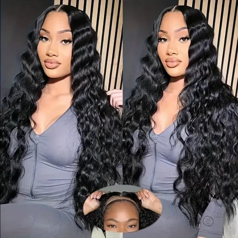 Glueless 70 Percent Human Hair- HD Lace Frontal Wigs - Hair Amara