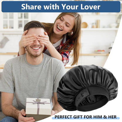Men's Silk Satin Sleep Bonnet 