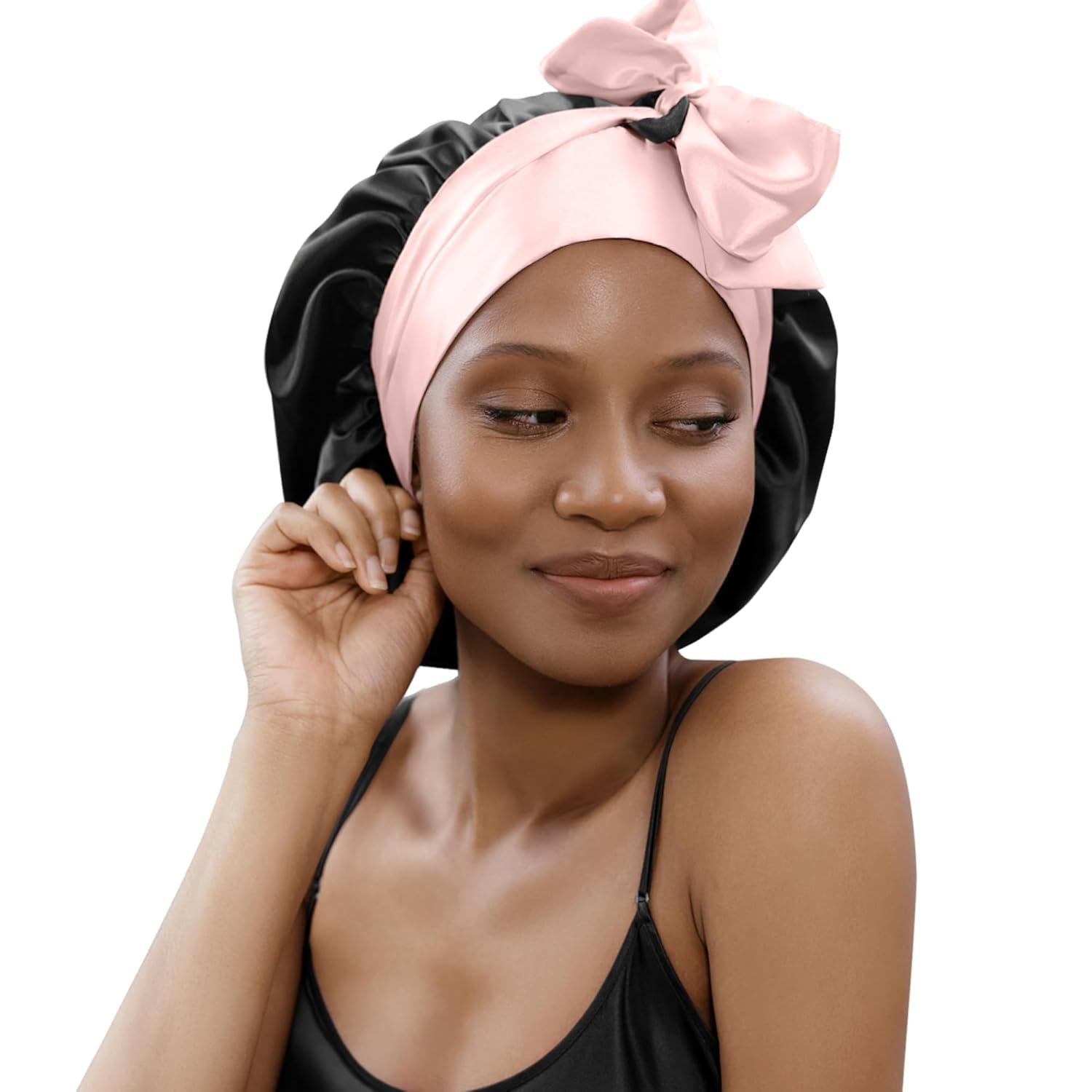 100% Mulberry Silk Sleep Bonnet for Women