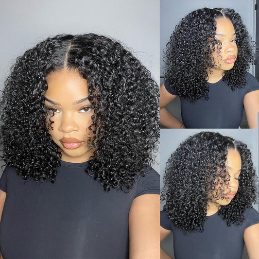 Bangjazz Short Kinky Curly - Ready to Wear Glueless Wigs Pre Cut Lace 