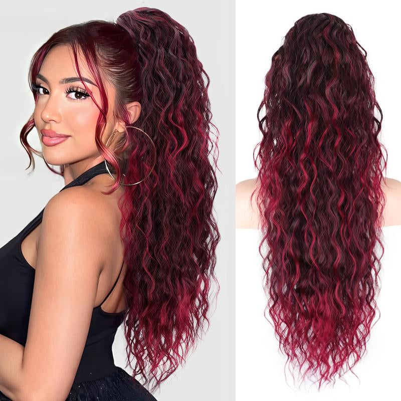 30" Long Wavy Claw Ponytail Extension