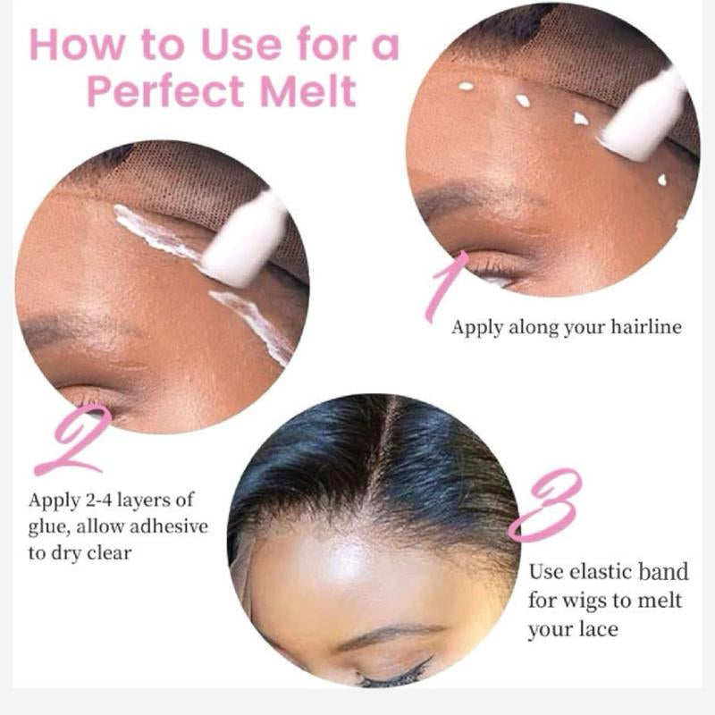 3Pcs Waterproof Wig Glue Set with Remover – Strong Hold Adhesive
