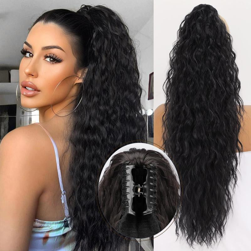 30" Long Wavy Claw Ponytail Extension