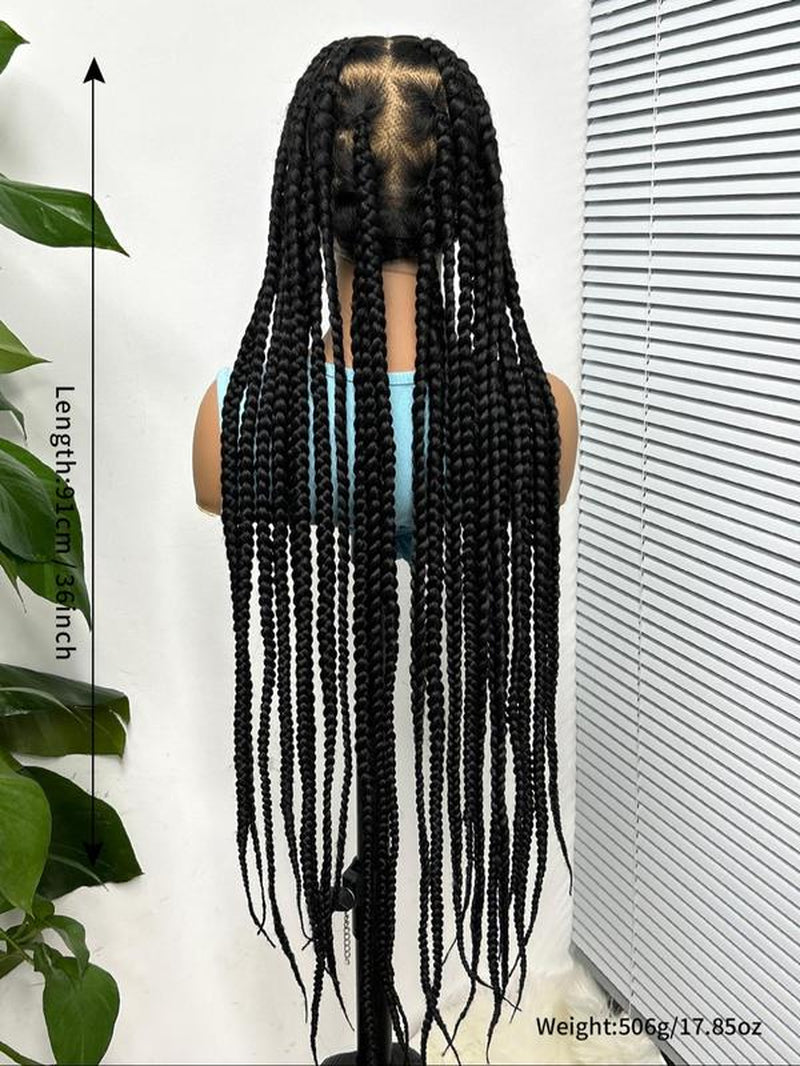 36 Inch Synthetic Braided Glueless Wigs 