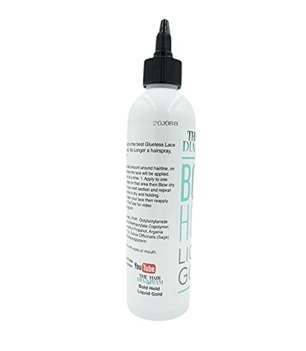 Bold Hold Liquid Gold - Glueless Lace Gel - Temporary Hold for Wigs and Hair Systems