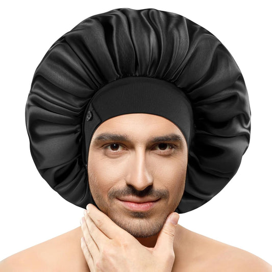 Men's Silk Satin Sleep Bonnet 