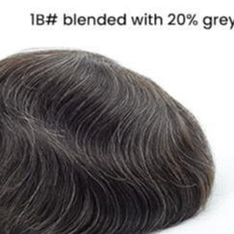 UTS 0.03Mm Ultra Thin Skin V-Looped Men'S Hairpieces Human Hair