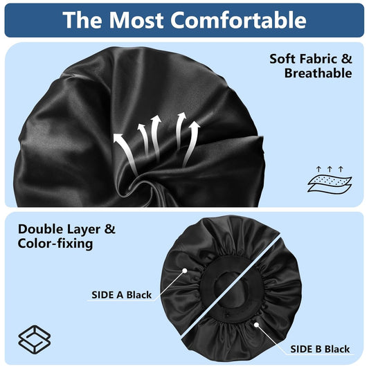 Men's Silk Satin Sleep Bonnet 