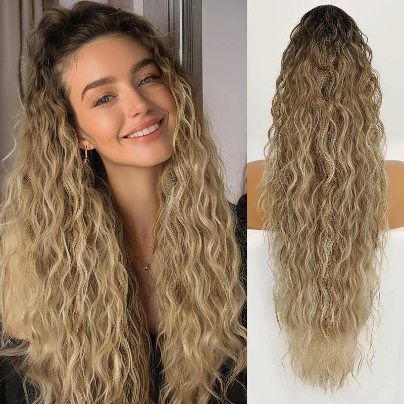30" Long Wavy Claw Ponytail Extension
