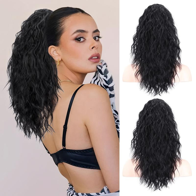 30" Long Wavy Claw Ponytail Extension