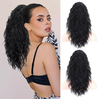 30" Long Wavy Claw Ponytail Extension