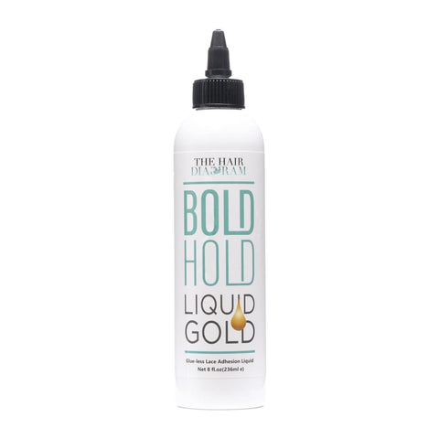 Bold Hold Liquid Gold - Glueless Lace Gel - Temporary Hold for Wigs and Hair Systems