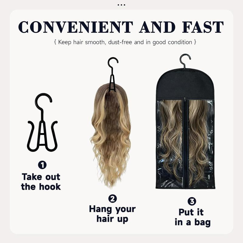 6PCS Wig Storage Bags with Hanger