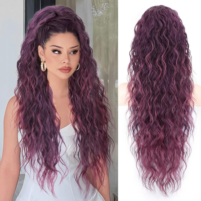 30" Long Wavy Claw Ponytail Extension