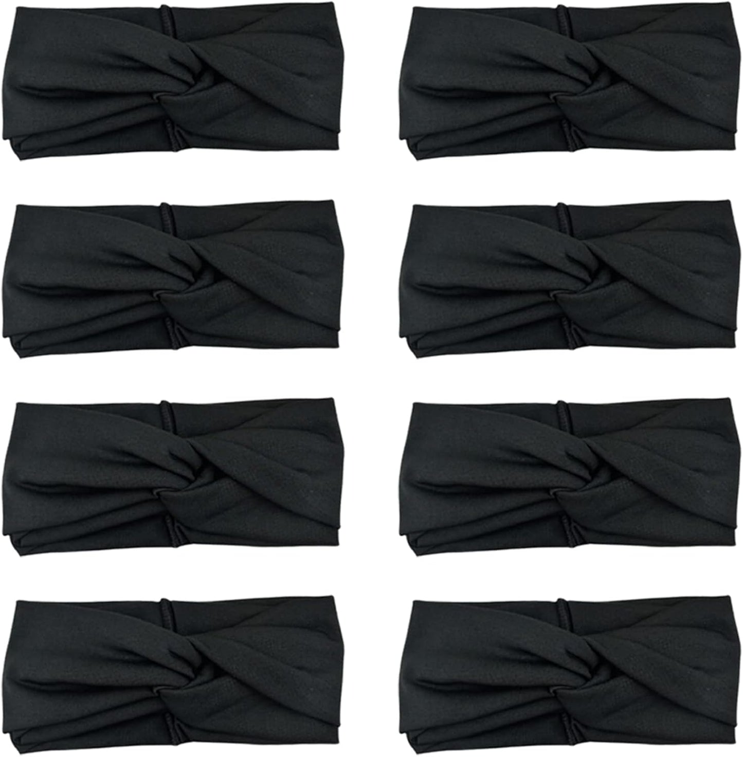 Boho Style Criss Cross Headbands – 8 Colors, Soft & Stretchy