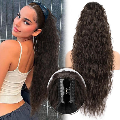 30" Long Wavy Claw Ponytail Extension