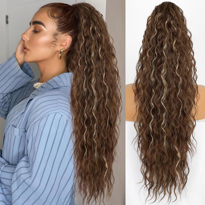 30" Long Wavy Claw Ponytail Extension