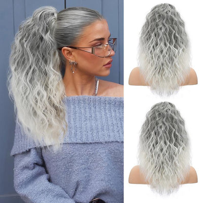 30" Long Wavy Claw Ponytail Extension