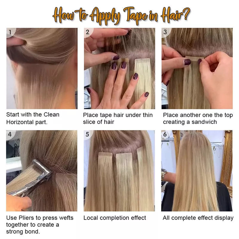 Seamless Human Hair Extensions 50g