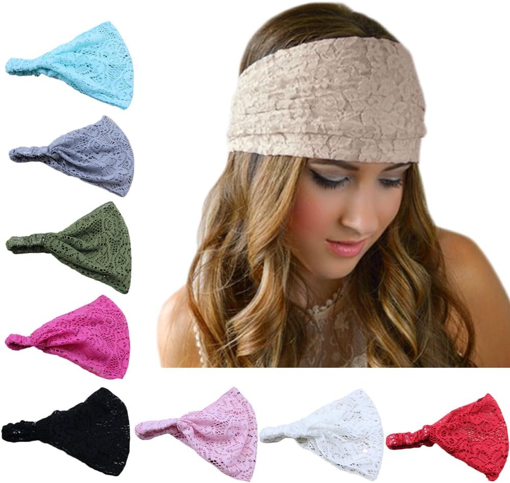 Boho Style Criss Cross Headbands – 8 Colors, Soft & Stretchy