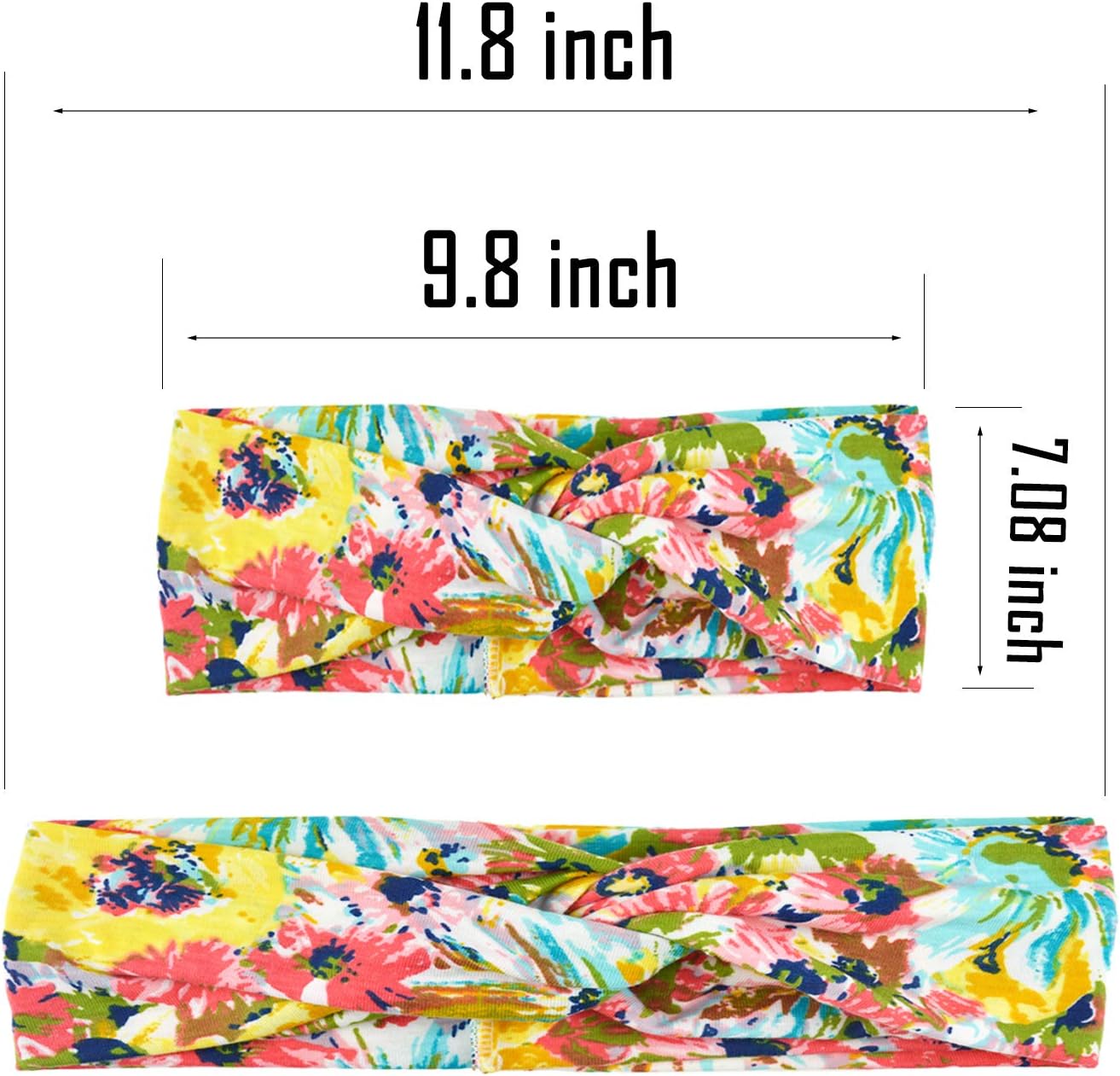 Boho Style Criss Cross Headbands – 8 Colors, Soft & Stretchy
