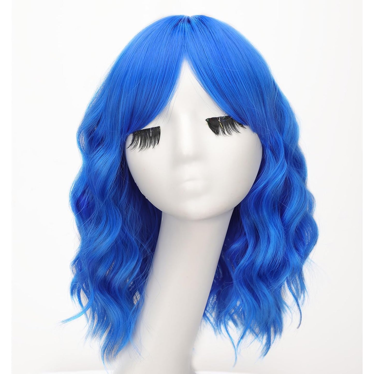 Wine Red Curly Bob Wig with Bangs - Synthetic Heat Resistant 