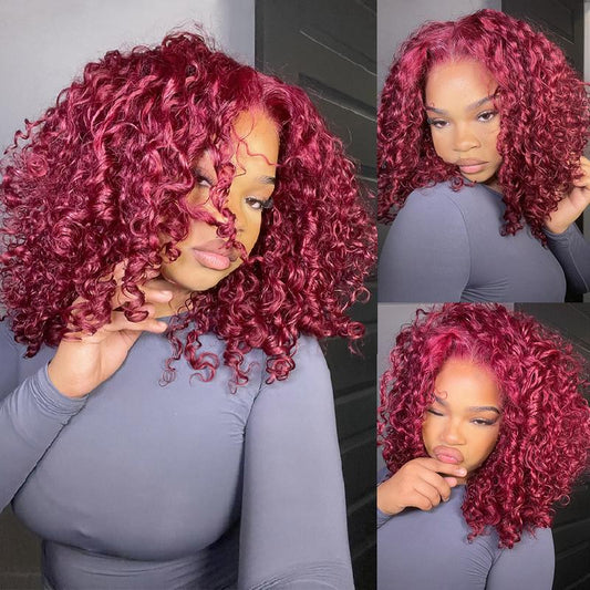 Bangjazz Short Kinky Curly - Ready to Wear Glueless Wigs Pre Cut Lace 