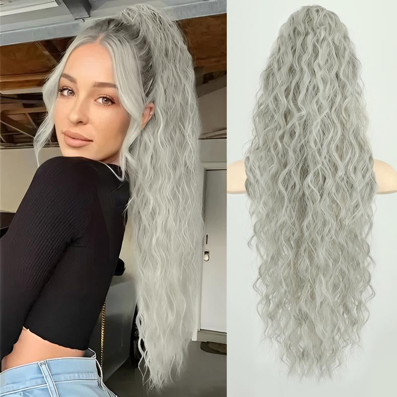 30" Long Wavy Claw Ponytail Extension