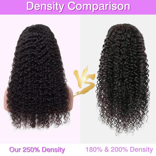 GARAXIS 30" Deep Wave Lace Front Wig – 250% Density Human Hair