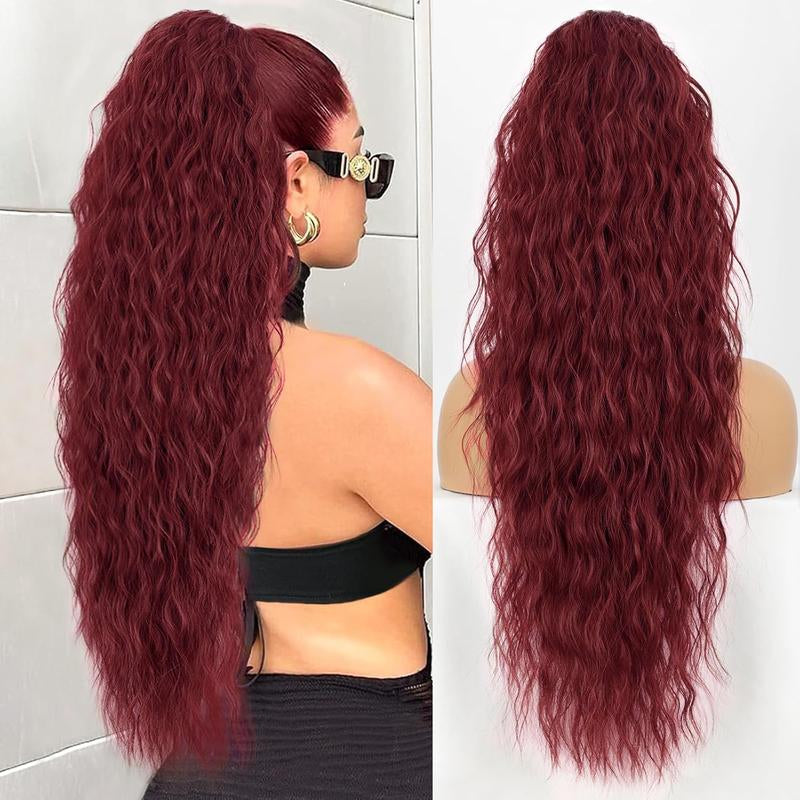 30" Long Wavy Claw Ponytail Extension