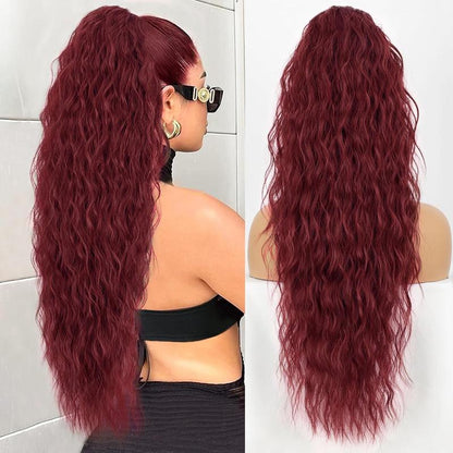 30" Long Wavy Claw Ponytail Extension