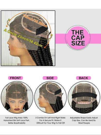 36 Inch Synthetic Braided Glueless Wigs 