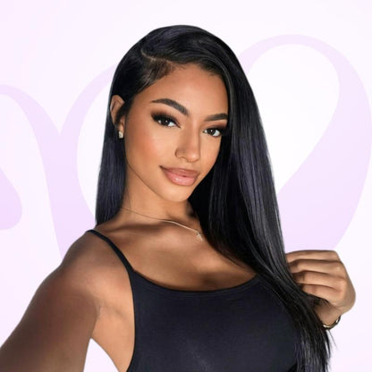 Straight Lace Front Wig for Women – Fluffy, Natural Look, No Bangs