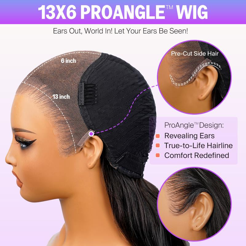 Straight Lace Front Wig for Women – Fluffy, Natural Look, No Bangs