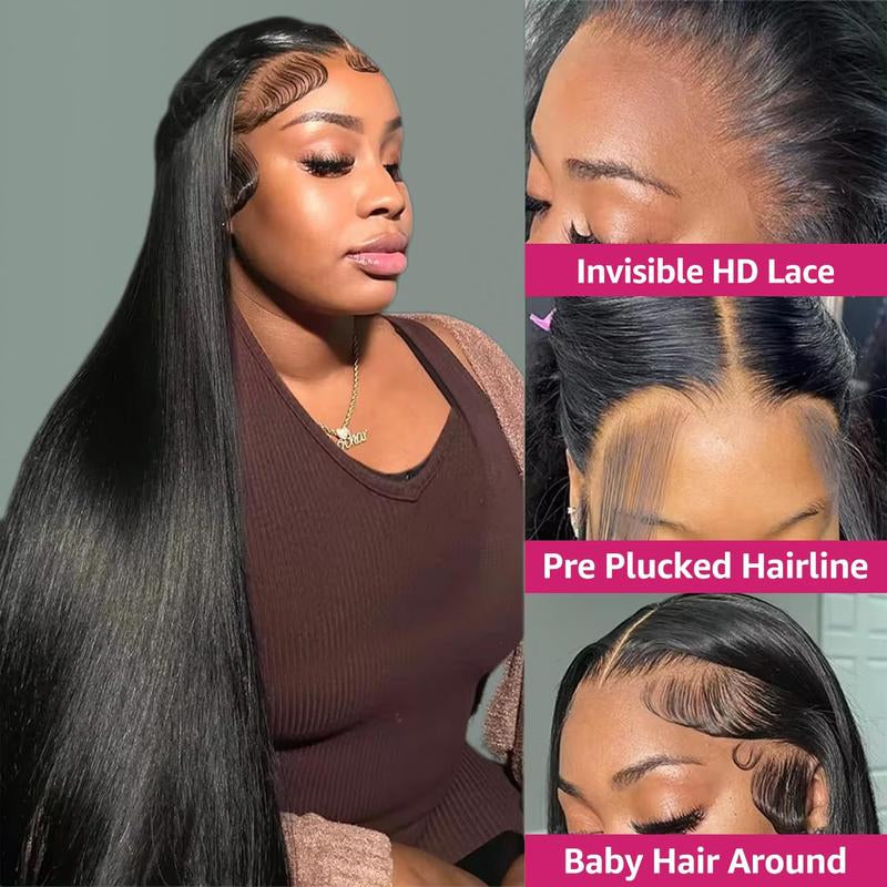 Straight HD Lace Front Wig – Brazilian Virgin Human Hair