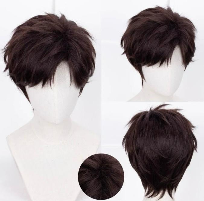 Synthetic Cosplay Black Hair Wigs