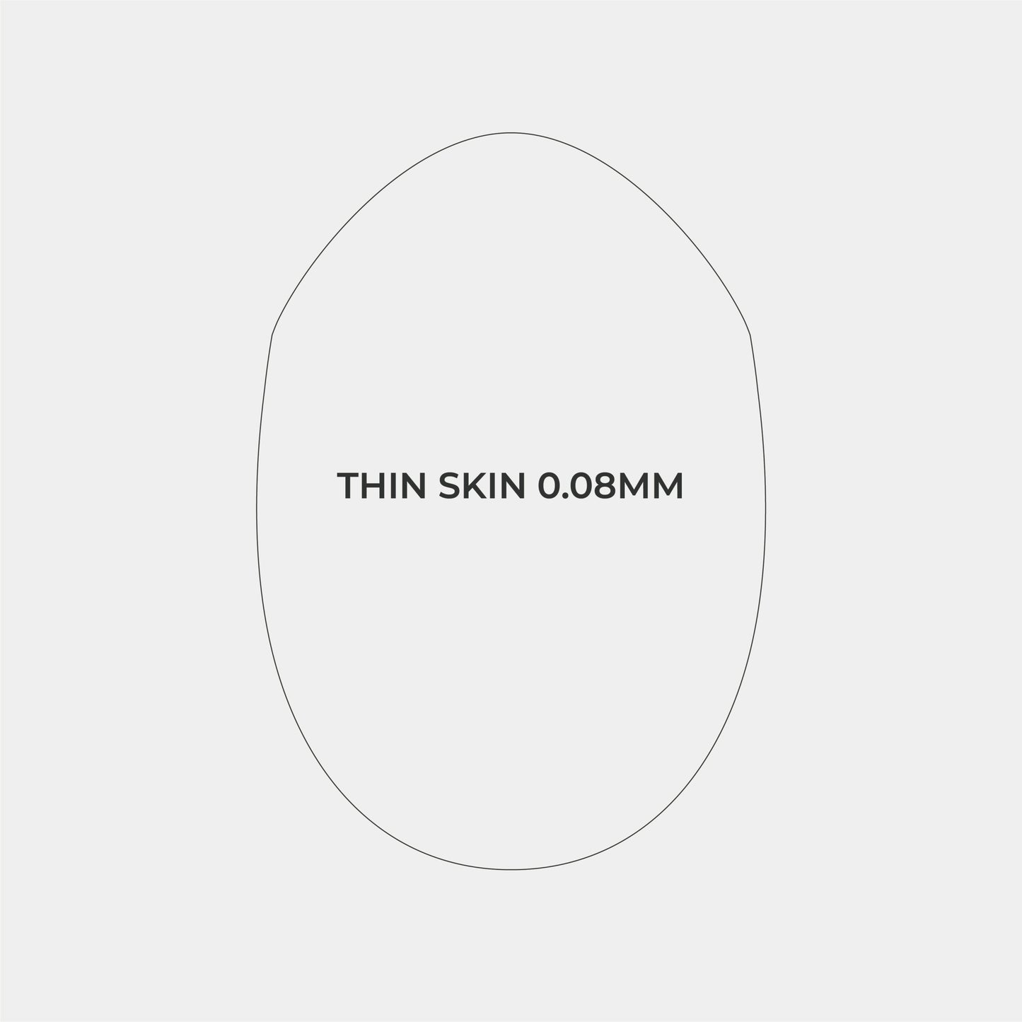 HS1 Transparent Men's Thin Skin Hair 0.08mm