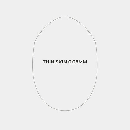 HS1 Transparent Men's Thin Skin Hair 0.08mm