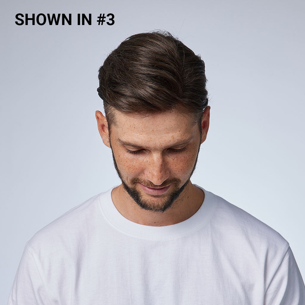 Lightweight V-Loop Men’s Toupee – 0.06mm Thin Skin Base