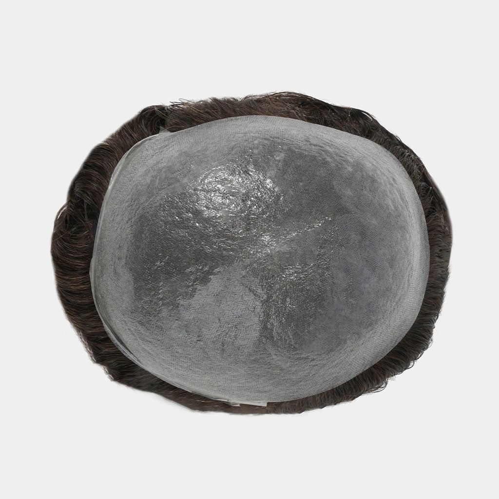 Lightweight V-Loop Men’s Toupee – 0.06mm Thin Skin Base