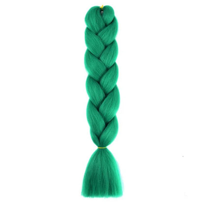 Synthetic 24Inch Jumbo Braids Extensions Long Yaki Straight Braiding Hair Afro Ombre Color Hair for Women