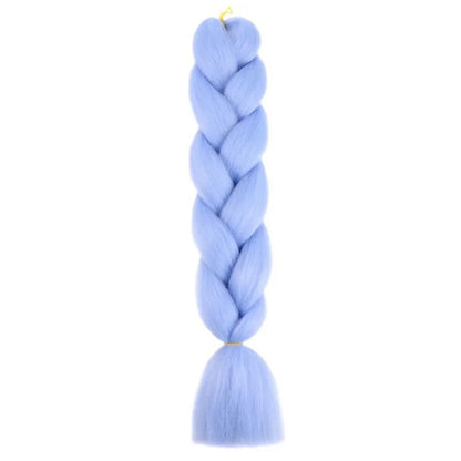 Synthetic 24Inch Jumbo Braids Extensions Long Yaki Straight Braiding Hair Afro Ombre Color Hair for Women