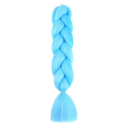 Synthetic 24Inch Jumbo Braids Extensions Long Yaki Straight Braiding Hair Afro Ombre Color Hair for Women