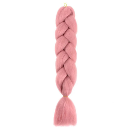 Synthetic 24Inch Jumbo Braids Extensions Long Yaki Straight Braiding Hair Afro Ombre Color Hair for Women