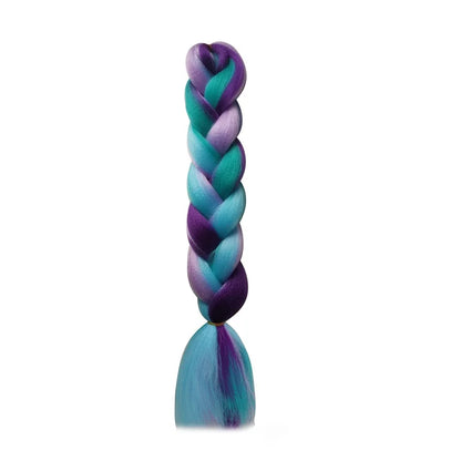 Synthetic 24Inch Jumbo Braids Extensions Long Yaki Straight Braiding Hair Afro Ombre Color Hair for Women