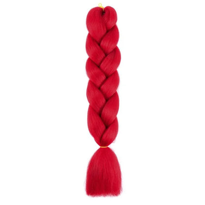 Synthetic 24Inch Jumbo Braids Extensions Long Yaki Straight Braiding Hair Afro Ombre Color Hair for Women