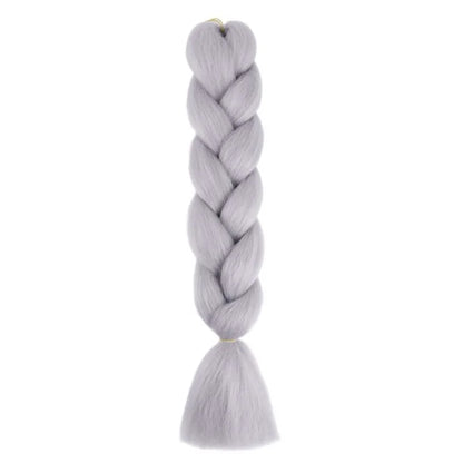 Synthetic 24Inch Jumbo Braids Extensions Long Yaki Straight Braiding Hair Afro Ombre Color Hair for Women