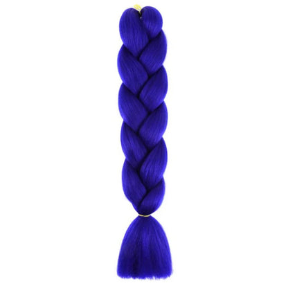 Synthetic 24Inch Jumbo Braids Extensions Long Yaki Straight Braiding Hair Afro Ombre Color Hair for Women